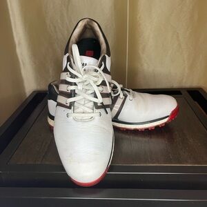 adidas Men’s White and Black golf shoes